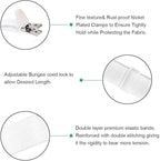 8Pcs Adjustable Bed Sheet Straps Clips, Elastic Mattress Sheet Fasteners Holder - Image 2