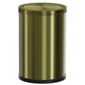 9L/2.4Gal Antique Bronze Bathroom Trash Can, Small Flip Garbage Can by LEASYLIFE