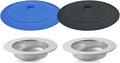 4PCS Kitchen Sink Strainer Stopper Kit, Universal Silicone Sink Drain Plug Cover by Seatery