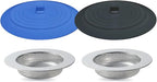 4PCS Kitchen Sink Strainer Stopper Kit, Universal Silicone Sink Drain Plug Cover by Seatery