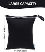 babygoal Travel Laundry Bags 2 Pack, Gym and Swimming-Washable Waterproof Wet - Image 3