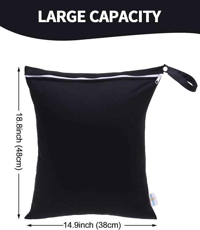 babygoal Travel Laundry Bags 2 Pack, Gym and Swimming-Washable Waterproof Wet - Image 3