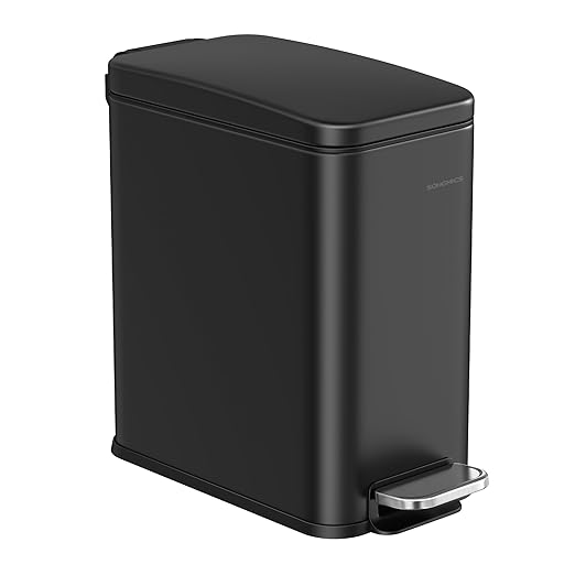 SONGMICS Bathroom Trash Can, 1.3 Gallon Small Trash Bin by SONGMICSbySONGMICSHOME