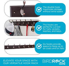 BIRDROCK HOME Hook Coat and Hat Rack - Image 4