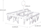 Foldable Plastic Hangers with 26 Drying Clips, Underwear Hanger with Clips - Image 3
