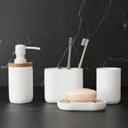 Toothbrush Holders Bamboo Electric Toothbrush Holder Bathroom Storage Organizer - Image 6