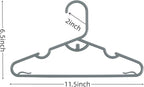 40pcs Grey Baby Nursery Closet Hangers, Non-Slip Laundry Infant Pant Hanger - Image 2