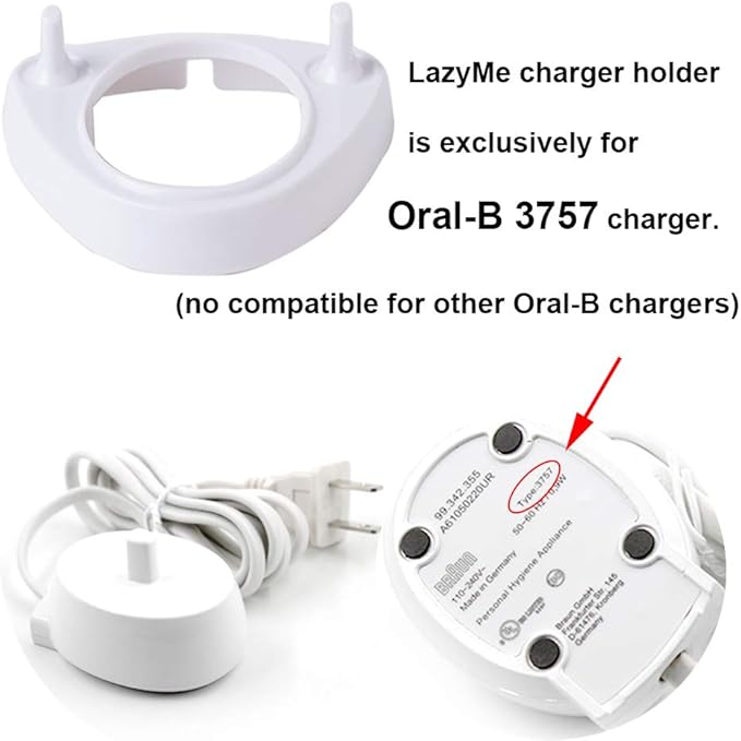 LazyMe Single Charger Holders Toothbrush Heads Holder Compatible - Image 3