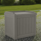 Suncast Outdoor Storage Box - 22 Gallon Stone Gray Resin Outdoor Deck Box with Seat, Weatherproof Patio Storage Bin Container for Keeping Cushions, Tools, & Towels for Pool, Yard, & Garden - Image 5