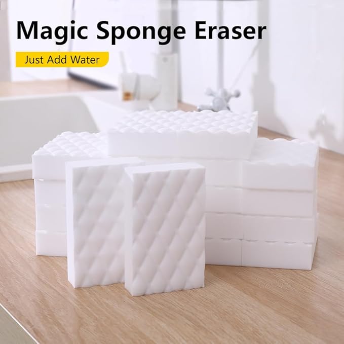 Melamine Sponge, 50 Pack 2X Density Magic Sponges Eraser in Bulk, Melamine Foam - Image 2