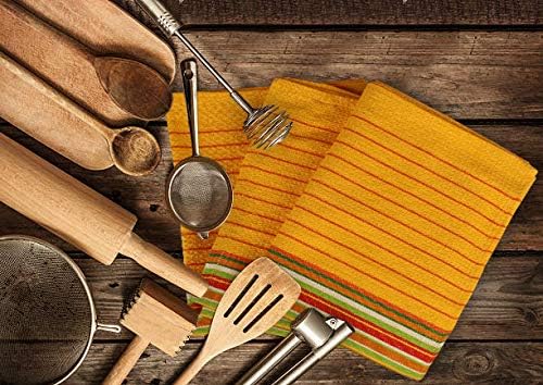 Urban Villa Kitchen Towels Waffle Stripes Dish Towels - Image 5