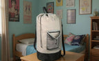 Laundry Bag Backpack with Shoulder Straps and Mesh Pocket Laundry Backpack - Image 9