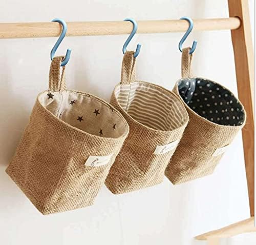 4 Pack Hanging Basket for Door, Small Wall Basket Decor, Jute Hanging Wall - Image 7