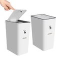XPIY Trash Can with Lid, 2 Pack 4 Gallons/15 Liters Garbage Can with Press Top by XIPY