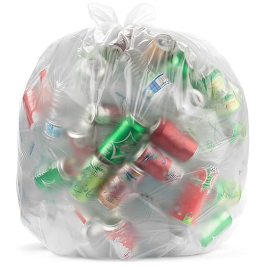 Aluf Plastics 45 Gallon Clear Trash Bags 40" x 48" - Image 7