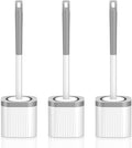 Toilet Brush, Compact Toilet Brush and Holder Set by EZKEY