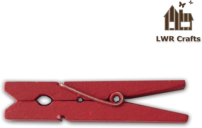 LWR CRAFTS Wooden Small Clothespins 1-7/8" 4.8cm 50 Pieces Per Pack - Image 13