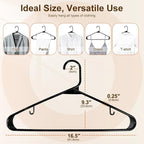 HOUSE DAY 200 Pack Plastic Clothes Hangers, Commercial Bulk Shipment - Image 2