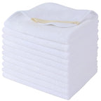 SINLAND Microfiber Facial Cloths Fast Drying Washcloth 12inch x 12inch White 10 by SINLAND