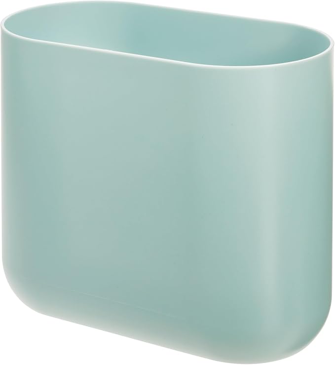 iDesign Small Slim Plastic Bathroom Trash Can, Garbage Can - Image 9