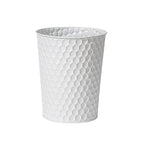 Small Metal Trash Can Wastebasket, Decorative Honeycomb Garbage Can Waste Basket by Venalys