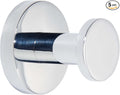 TUNNY 5 Pack Round Towel Hooks-Chrome Modern Coat Hooks Utility Shower Towel by TUNNY