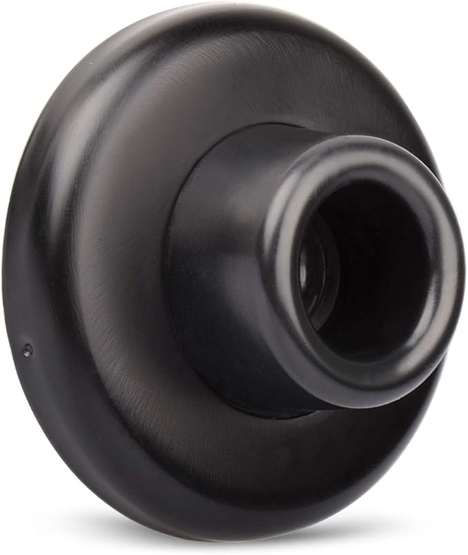 Concave Wall Door Bumper Stop Black – 2-1/2” Outside Diameter Stainless Steel by KOVOSCH