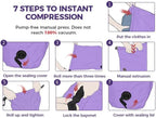 Travel Laundry Bag, Pump Free Vacuum Storage Bag Reusable Compression Dirty - Image 4