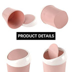 Mini Swing Lid Desktop Trash Can, 3 Colors - Image 3