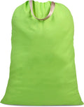 Cotton Canvas Laundry Bag with Handles & Drawstring Straps, Heavy Duty Extra by SANFERGE