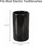 Black Ceramic Toothbrush Holders, Electric Toothbrush Holder - Image 4