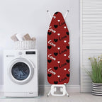 Love Heart Ironing Board Cover Black Red Retro 54x15 inches Applicable Standard - Image 4