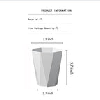Bathroom Trash Can 1.8 Gallon Small Waste Basket Plastic Plastic Garbage Can - Image 8