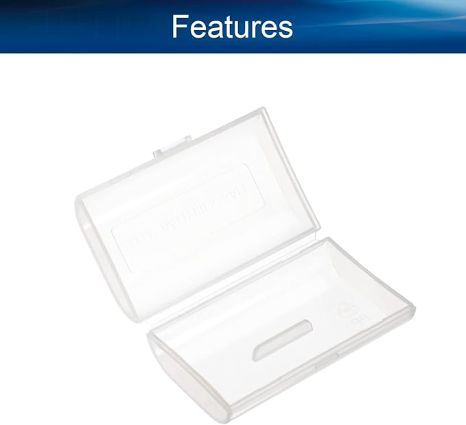 Heyiarbeit 2 x AA Battery Storage Case Holder Organizer Box Transparent 5Pcs - Image 3