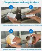 Magic Sponges Eraser, 10 Pack Melamine Sponge in Bulk, 2X Density, Long Lasting - Image 3