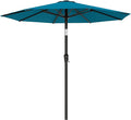 AreShark 9 FT Patio Umbrella for Outdoor, Outdoor Table Umbrella with Push Button Tilt and Crank, Outdoor Patio Umbrellas with 8 Sturdy Ribs for Market, Garden, Pool (Lake Blue) by Unknown