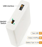 4 AA Battery Holder Case with Switch USB Port - Image 5