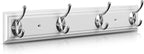 Coat Rack Wall Mounted White, Heavy Duty Zinc Alloy Wall Hook Rack by YTJG