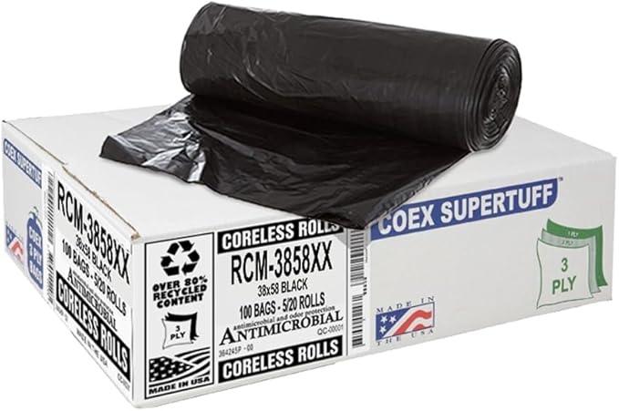Aluf Plastics Coex Low Density Blend Star Seal Bag on Coreless Roll, 55-60 - Image 3