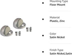 QCAA Low Dome Floor Door Stop, H 25.4 x Diameter 44.5mm, Zinc Die Cast - Image 7