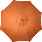 Blissun 9 ft Solar Umbrella with 32 LED Lights for Garden, Deck, Backyard (Rust) - Image 4