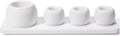 4 Pack Mini Ceramic Toothbrush Holder Stand by Dersyer