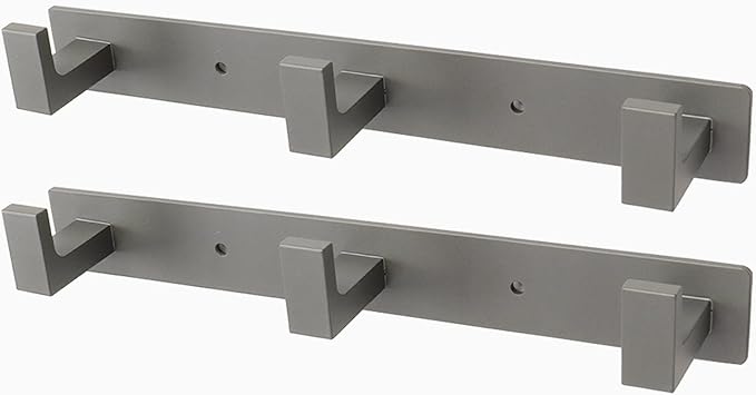 Coat Rack, Heavy Duty Stainless Steel 3 Tri Coat Hook Hanger, Wall Mounted Wall by Vanloory