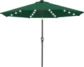 ABCCANOPY Durable Solar Led Patio Umbrellas with 32LED Lights 11FT (Deep Green) by ABCCANOPY