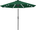 ABCCANOPY Durable Solar Led Patio Umbrellas with 32LED Lights 11FT (Deep Green) by ABCCANOPY