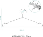 TIMMY Clothes Hangers 50 Pack Heavy Duty Stainless Steel Metal Hangers-16.5 - Image 3