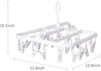 Foldable Clip Hangers with 26 Drying Clips, Underwear Hanger with Clips - Image 3