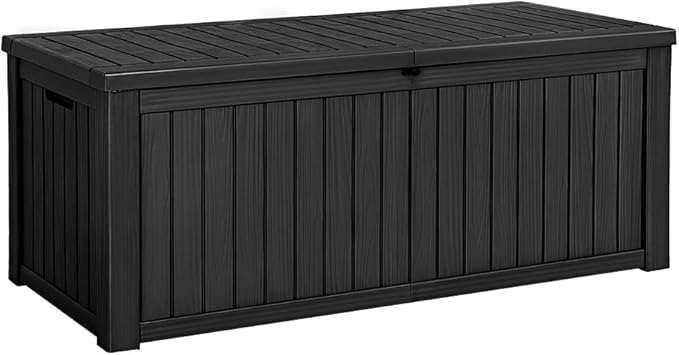 Devoko 150 Gallon Deck Box Resin Outdoor Storage Box Waterproof Storage Container for Patio Furniture Cushions by DEVOKO