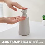Small Soap Dispenser for Bathroom and Kitchen, Modern Farmhouse Striped Style - Image 3