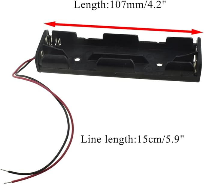 HAHIYO 4xAA Battery Holder Black Adapter Tube Case Not Corrode Solid Good - Image 2